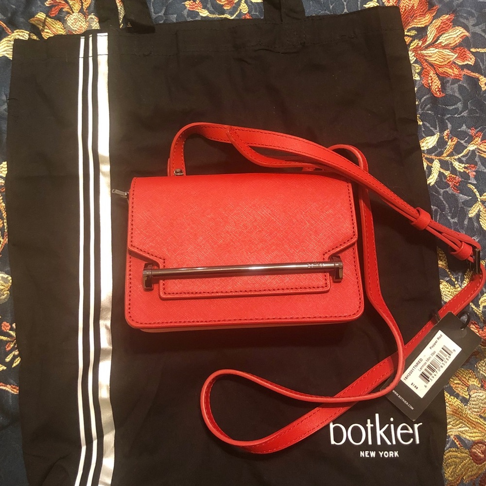 Botkier Lennox Mini Bag Crossbody Bag Pepper Red - Picture 2 of 8